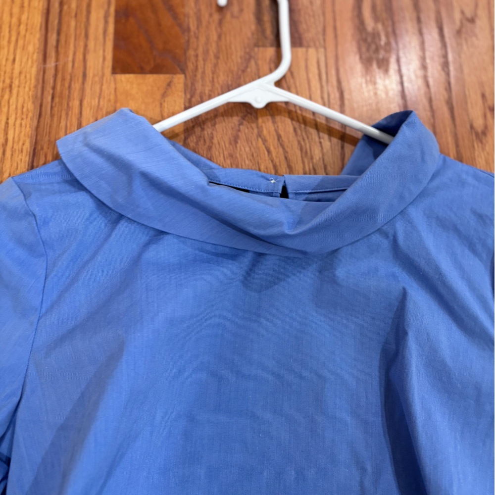 Talbots Sabrina Top, featuring a distinctive portrait collar 3/4 sleeves S - Picture 2 of 5
